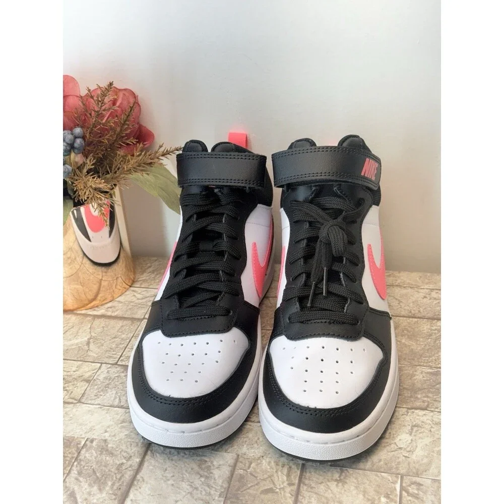 Nike Court Borough Mid 2 Basketball Shoes CD7782-005 Size 6Y/ Women 7.5 - Picture 5 of 14